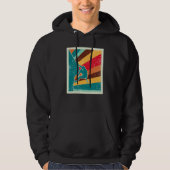 Rock Climbing Retro Vintag Hoodie (Vorderseite)