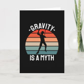 Rock Climbing Retro Vintag Karte (Vorderseite)