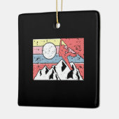 Rock Climbing Retro Vintag Keramikornament (Links)