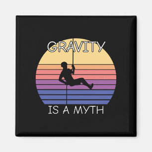 Rock Climbing Retro Vintag Magnet