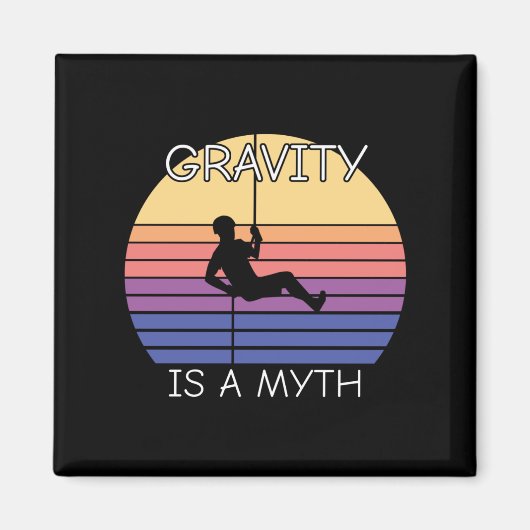 Rock Climbing Retro Vintag Magnet (Vorne)