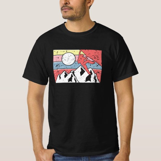 Rock Climbing Retro Vintag T-Shirt (Vorderseite)