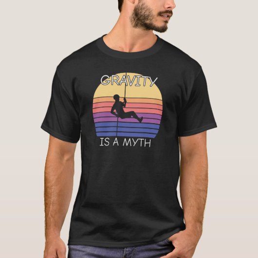 Rock Climbing Retro Vintag T-Shirt (Vorderseite)