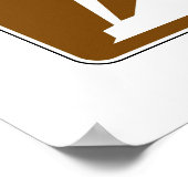 Rock Climbing Road Sign Poster (Ecke)