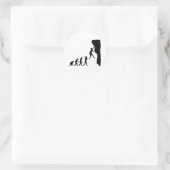 Rock Climbing Runder Aufkleber (Tasche)