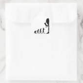 Rock Climbing Runder Aufkleber (Tasche)