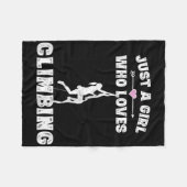 Rock Climbing Shirt Funny Climber Saying Gifts For Fleecedecke (Vorderseite (Horizontal))