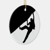 Rock Climbing Silhouette Keramikornament (Rechts)