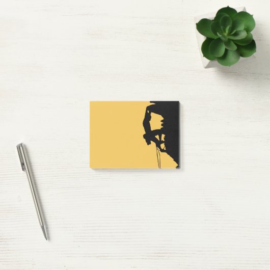 Rock Climbing Silhouette Post-it Klebezettel (Büro)