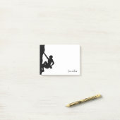 Rock Climbing Silhouette Post-it Klebezettel (Auf Schreibtisch)