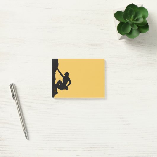 Rock Climbing Silhouette Post-it Klebezettel (Büro)