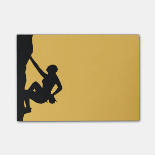 Rock Climbing Silhouette Post-it Klebezettel
