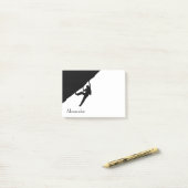 Rock Climbing Silhouette Post-it Klebezettel (Auf Schreibtisch)