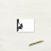 Rock Climbing Silhouette Post-it Klebezettel (Auf Schreibtisch)