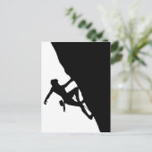 Rock Climbing Silhouette Postkarte (Stehend Vorderseite)