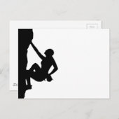 Rock Climbing Silhouette Postkarte (Vorne/Hinten)