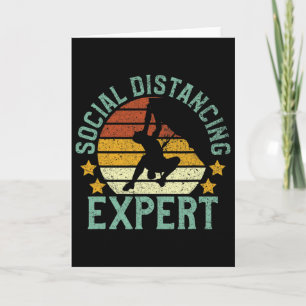 Rock Climbing Social Distancing T-Shirt Kletterer Karte