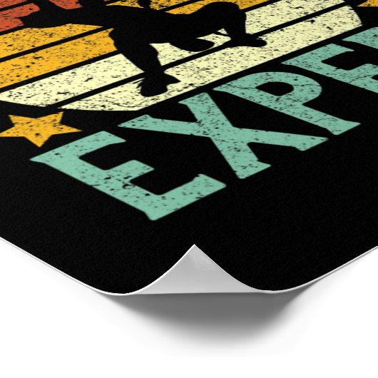 Rock Climbing Social Distancing Tee Climber Gift B Poster (Ecke)