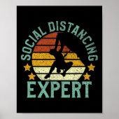 Rock Climbing Social Distancing Tee Climber Gift B Poster (Vorne)