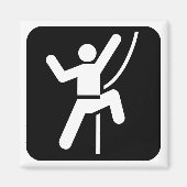Rock Climbing Symbol Magnet (Vorne)
