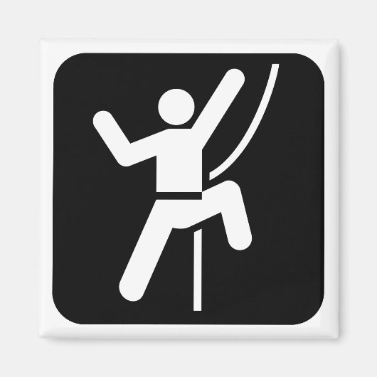 Rock Climbing Symbol Magnet (Vorne)