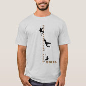 Rock Climbing - The Vertical Life Rocks! T-Shirt (Vorderseite)