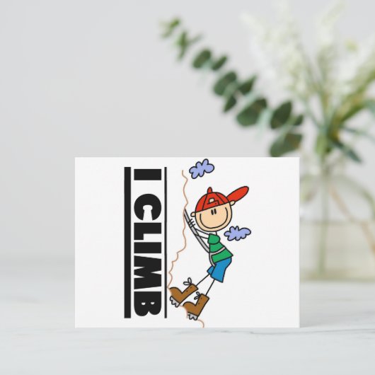 Rock Climbing Tshirts und Geschenke Postkarte (Stehend Vorderseite)