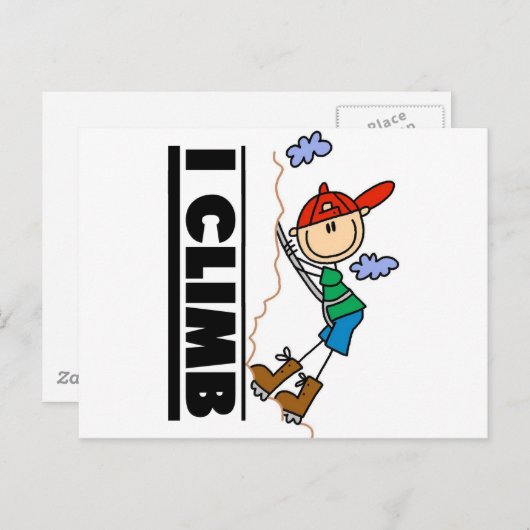 Rock Climbing Tshirts und Geschenke Postkarte (Vorne/Hinten)