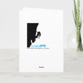 Rock Climbing Valentine Grußkarte Feiertagskarte (Rückseite)