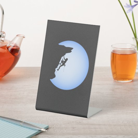 Rock Climbing Vater Bergsee-Zauber Sockelschild (In SItu)