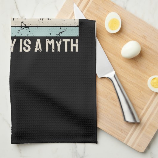 Rock Climbing Vintag Geschirrtuch (Viertel Falte)