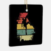 Rock Climbing Vintag Keramikornament (Rechts)