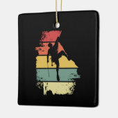 Rock Climbing Vintag Keramikornament (Links)
