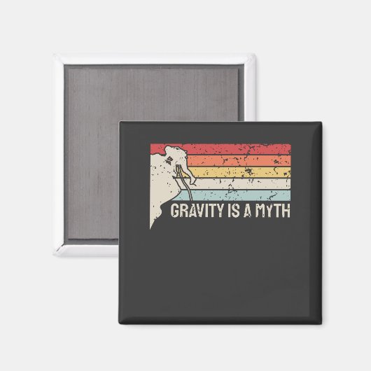 Rock Climbing Vintag Magnet (Vorderseite/Rückseite)