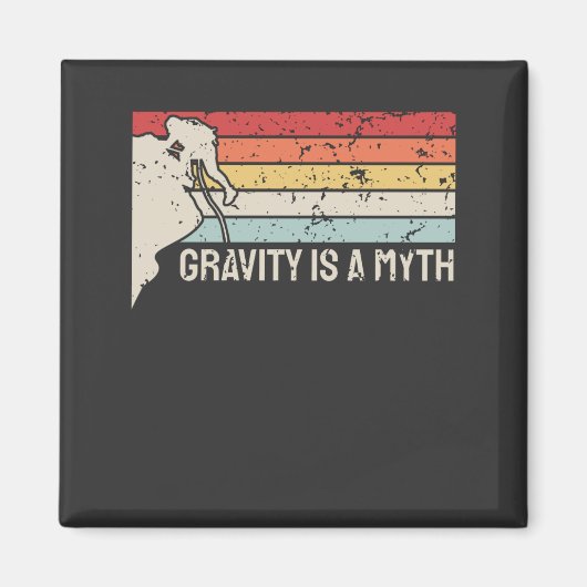 Rock Climbing Vintag Magnet (Vorne)