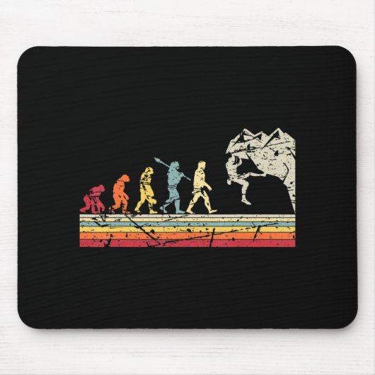 Rock Climbing Vintage Evolution Mousepad (Vorne)