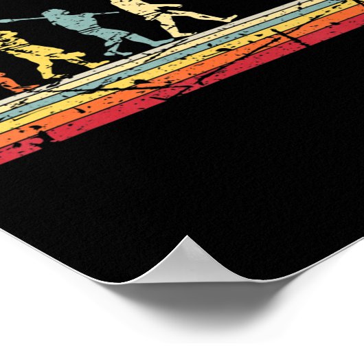 Rock Climbing Vintage Evolution Poster (Ecke)