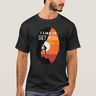 Rock Climbing Vintages Climber Boulding T-Shirt