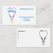 Rock Climbing Visitenkarte (Vorne/Hinten)