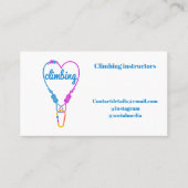 Rock Climbing Visitenkarte (Vorderseite)