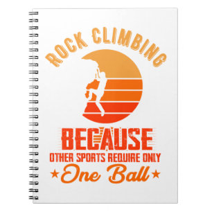 Rock Climbing wegen anderer Sportarten Notizblock