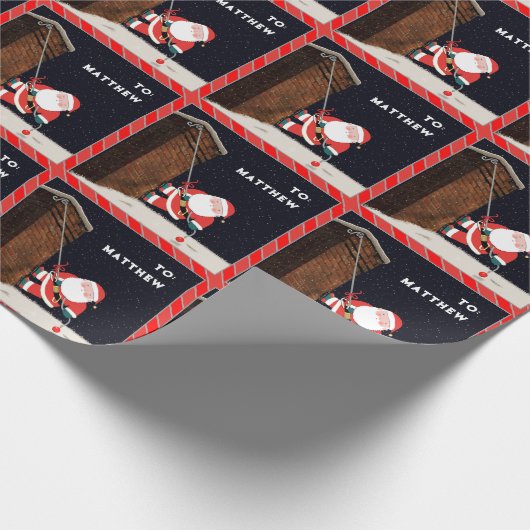 Rock Climbing Weihnachtsgeschenk Geschenkpapier (Ecke)