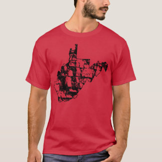 Rock Climbing West Virginia Rock Climber Staat Kar T-Shirt