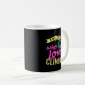 Rock Climbing Women Indoor Bouldering Girl Wall Tr Kaffeetasse (VorderseiteRechts)