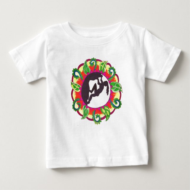 Rock Climbing Zen Mädchen Baby T-shirt (Vorderseite)