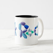 Rock Co, ich sah eine Rock Coffee Tasse, Geologie Zweifarbige Tasse (VorderseiteRechts)