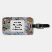 Rock Collection Natur Rockhound Farbenfrohe Steine Gepäckanhänger (Vorderseite horizontal)