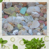Rock Collection Natur Rockhound Farbenfrohe Steine Geschirrtuch (Gefaltet)