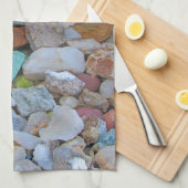 Rock Collection Natur Rockhound Farbenfrohe Steine Geschirrtuch (Viertel Falte)
