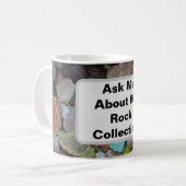 Rock Collection Natur Rockhound Farbenfrohe Steine Kaffeetasse (Vorderseite Links)